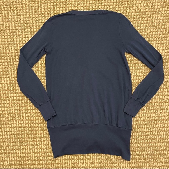 Splendid Blue Cotton V-Neck Cardigan Small - Picture 6 of 7